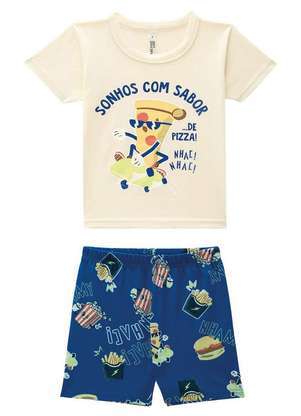 Pijama Infantil Menino Curto Malwee 1000131957 - MALWEE