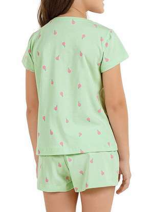 Pijama Infantil Menina Curto Cor com Amor 2050042 - COR COM AMOR