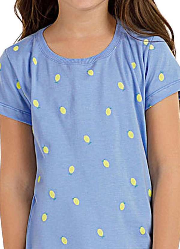 Cor com Amor - Pijama Infantil Menina Curto Cor com Amor 2050044 Azul 3