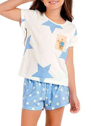 Pijama Infantil Menina Curto Cor com Amor 2050051 - COR COM AMOR