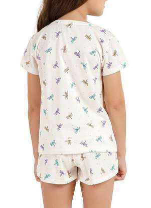Pijama Infantil Menina Curto Cor com Amor 2050053 - COR COM AMOR