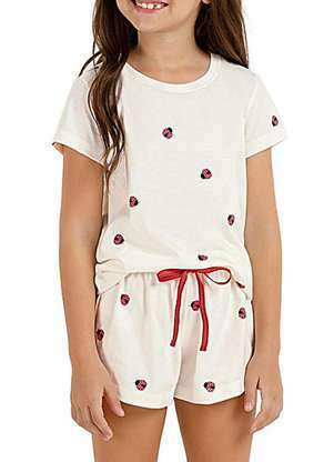 Pijama Infantil Menina Curto Cor com Amor 2050056 - COR COM AMOR