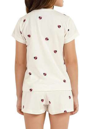 Pijama Infantil Menina Curto Cor com Amor 2050056 - COR COM AMOR