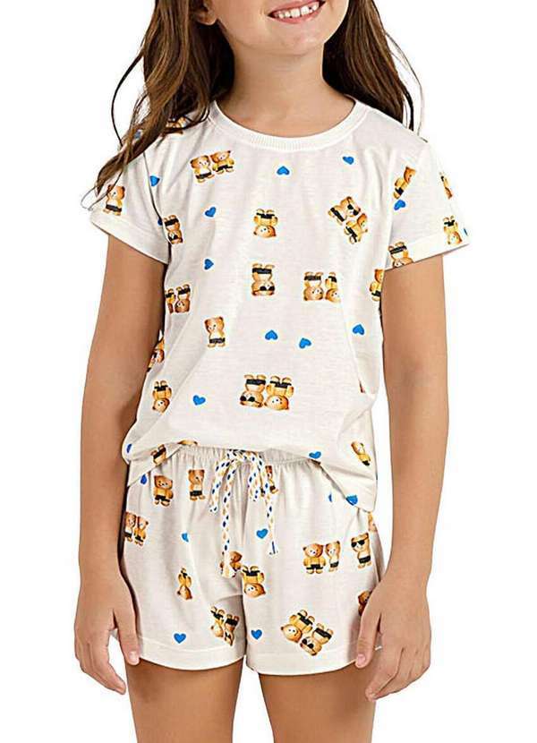 Cor com Amor - Pijama Infantil Menina Curto Cor com Amor 2050066