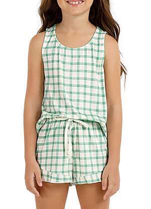 Pijama Infantil Menina Curto Cor com Amor 2050068 - COR COM AMOR