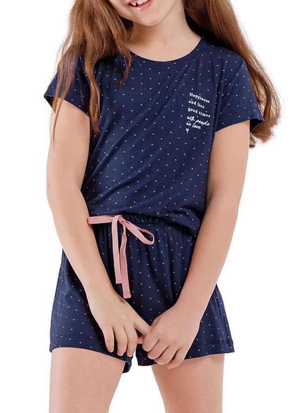 Cor com Amor - Pijama Infantil Menina Curto Cor com Amor 2050101