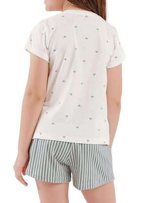 Pijama Infantil Menina Curto Cor com Amor 2050109 - COR COM AMOR