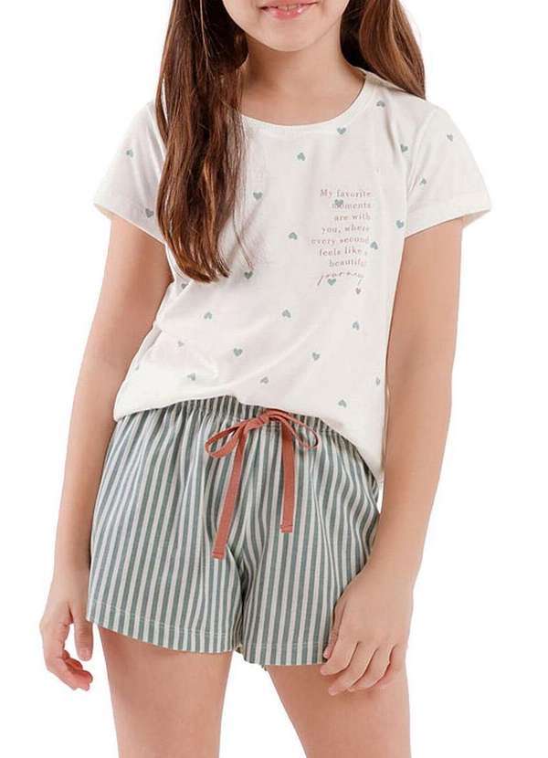 Cor com Amor - Pijama Infantil Menina Curto Cor com Amor 2050109