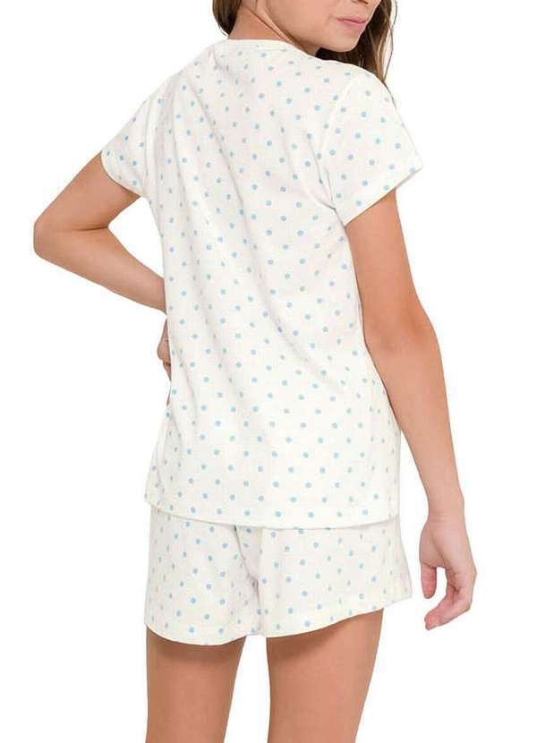 Espaço Pijama - Pijama Infantil Menina Curto Espaço Pijama 4050023 Poá-Azul 2