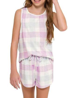 Pijama Infantil Menina Curto Espaço Pijama 4050025 - ESPAÇO PIJAMA