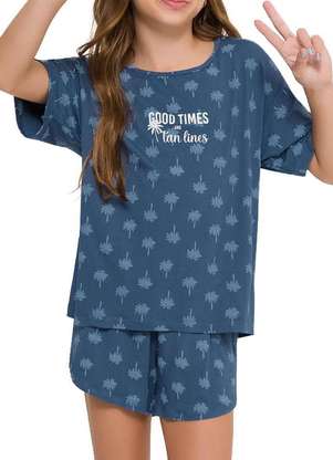 Pijama Infantil Menina Curto Espaço Pijama 4050026 - ESPAÇO PIJAMA