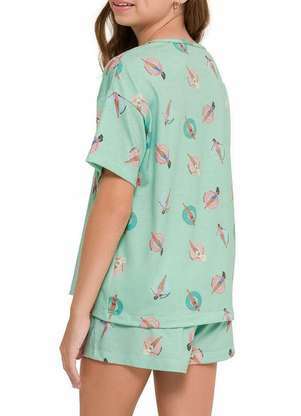 Pijama Infantil Menina Curto Espaço Pijama 4050028 - ESPAÇO PIJAMA