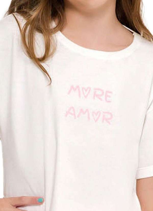 Espaço Pijama - Pijama Infantil Menina Curto Espaço Pijama 4050032 Off-White-Xadrez 3