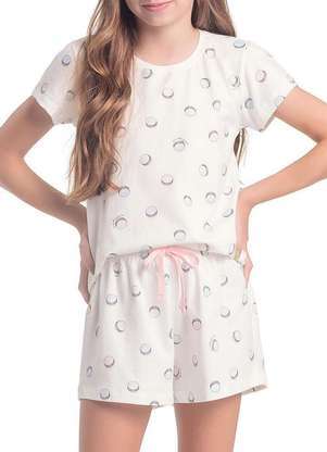 Pijama Infantil Menina Curto Espaço Pijama 4050056 - ESPAÇO PIJAMA