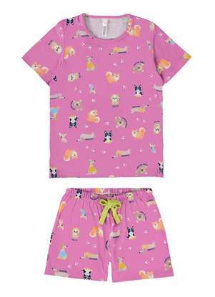 Pijama Infantil Menina Curto Malwee 1000122802 - MALWEE