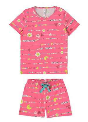 Pijama Infantil Menina Curto Malwee 1000122802 - MALWEE