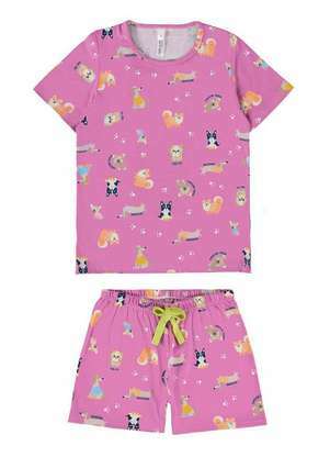 Pijama Infantil Menina Curto Malwee 1000122802 - MALWEE