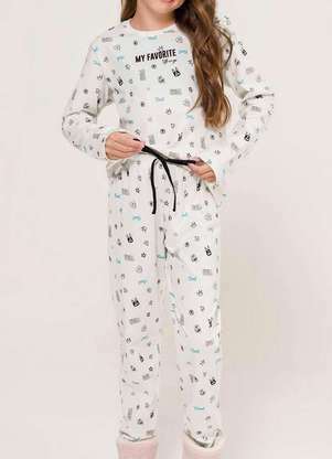 Pijama Infantil Menina Longo Espaço Pijama 4050015 - ESPAÇO PIJAMA