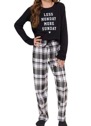Pijama Infantil Menina Longo Espaço Pijama 4050021 - ESPAÇO PIJAMA
