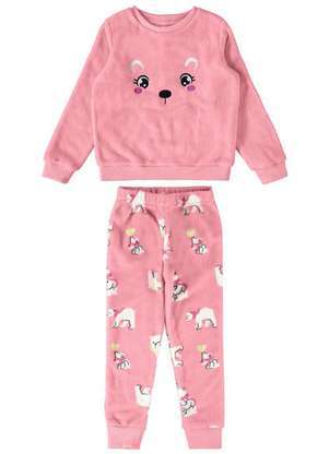 Pijama Infantil Menina Longo Malwee 1000115355 - MALWEE