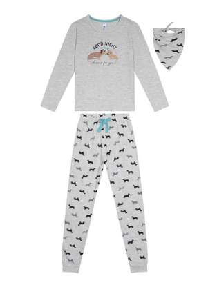 Pijama Infantil Menina Longo Malwee 1000117604 - MALWEE