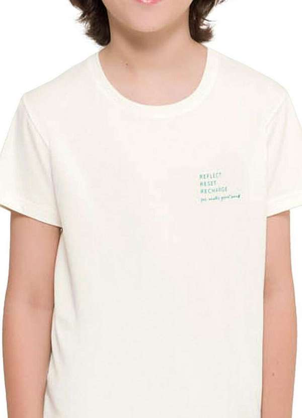 Espaço Pijama - Pijama Infantil Menino Curto Espaço Pijama 4060011 Off-White-Verde-Listras 3