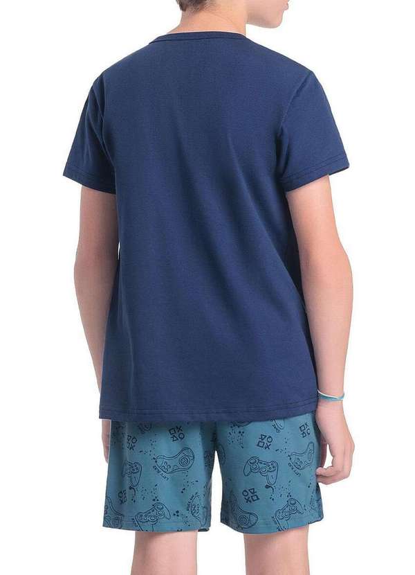 Espaço Pijama - Pijama Infantil Menino Curto Espaço Pijama 4060014 Azul 2