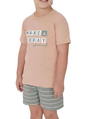 Pijama Infantil Menino Curto Malwee 1000122460 - MALWEE