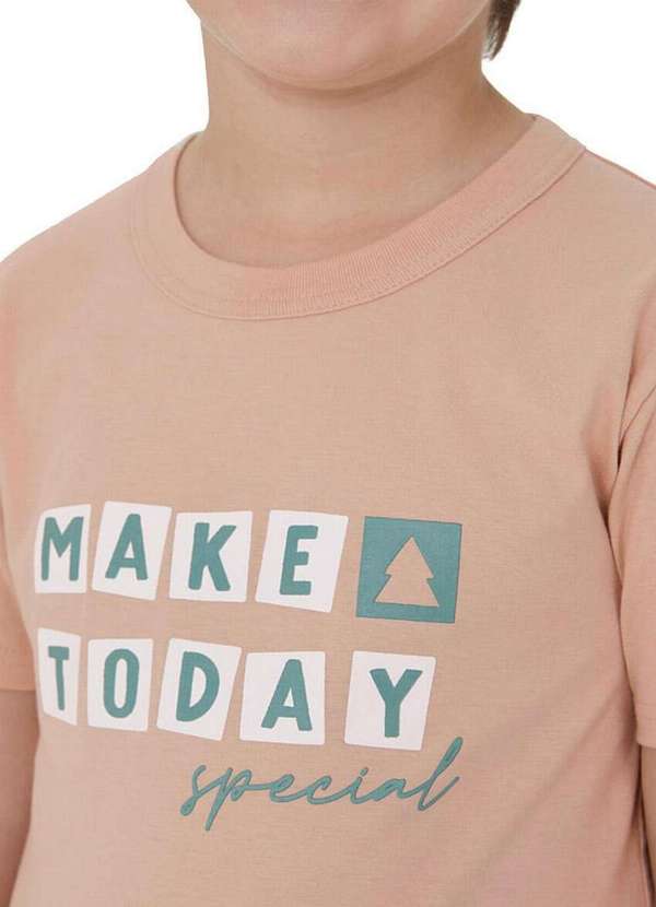 Malwee - Pijama Infantil Menino Curto Malwee 1000122460 00117-Marrom-Azul 3