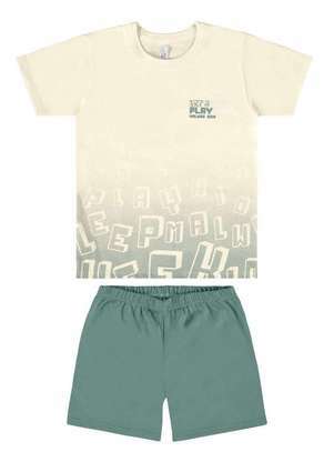Pijama Infantil Menino Curto Malwee 1000122845 - MALWEE