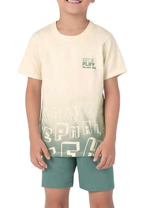 Pijama Infantil Menino Curto Malwee 1000122845 - MALWEE