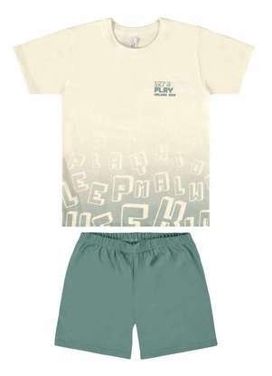 Pijama Infantil Menino Curto Malwee 1000122845 - MALWEE