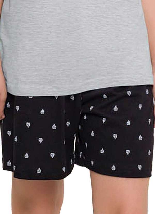 Espaço Pijama - Pijama Infantil Menino Espaço Pijama 4060007 Cinza-Preto 4