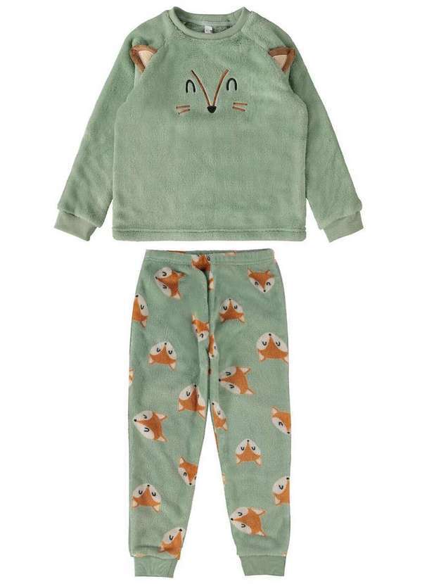 Malwee - Pijama Infantil Menino Longo Malwee 1000115356 03956-Verde