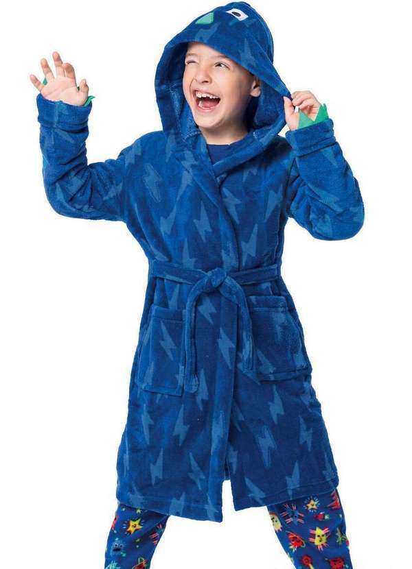 Malwee - Roupão Infantil Menino Malwee 1000103799 Cb72a-Azul