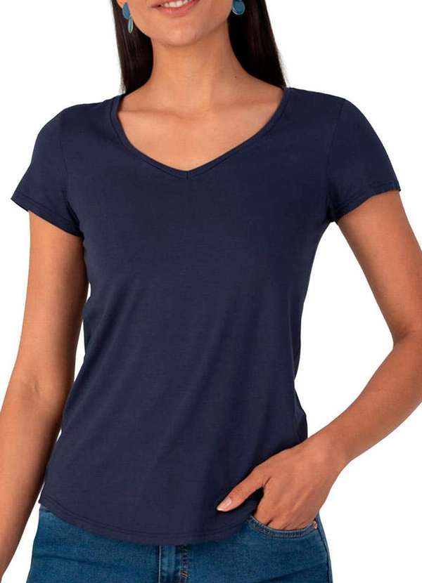 Malwee - Blusa Feminina Malwee 1000037400 02023-Azul-Marinho