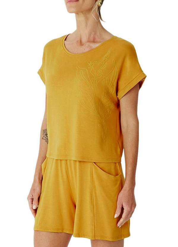 Malwee - Blusa Feminina Malwee 1000132926 00397-Mostarda