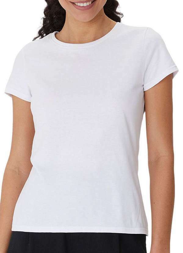 Malwee - Blusa Feminina Malwee 1000137046 Pima 00001-Branca
