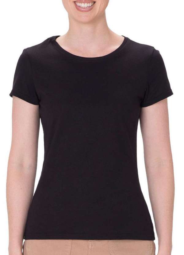 Malwee - Blusa Feminina Malwee 1000137046 Pima 00004-Preta