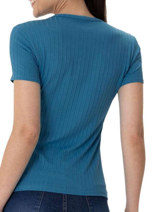 Malwee - Blusa Feminina Justa Malwee 1000127045 00845-Azul