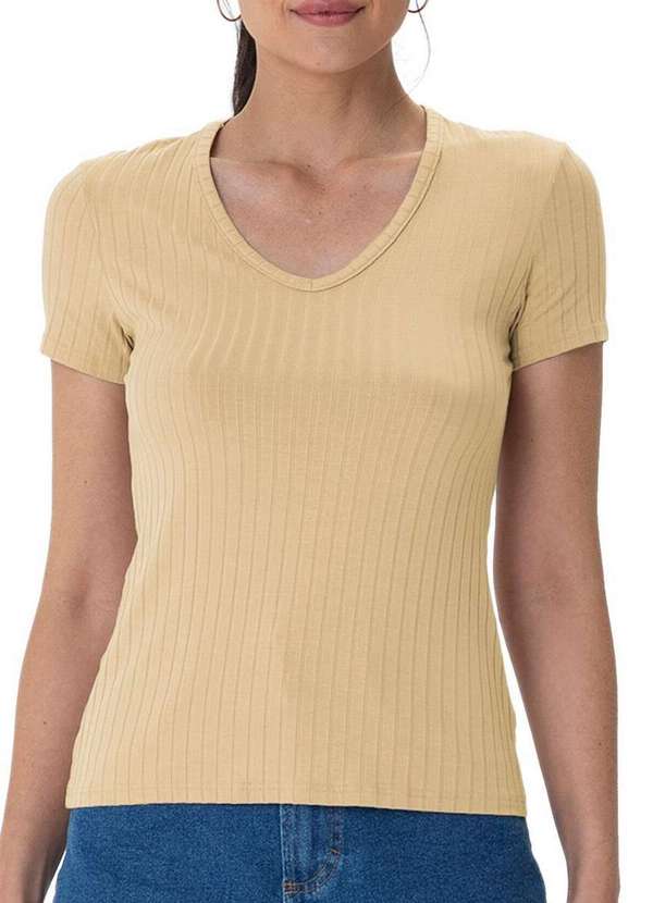 Malwee - Blusa Feminina Justa Malwee 1000127045 70032-Bege