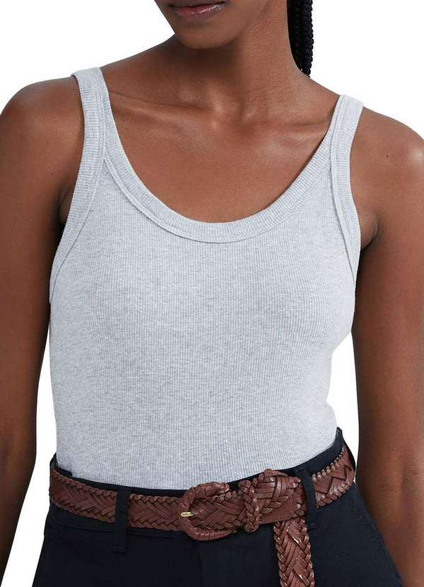 Hering - Blusa Feminina Regata Hering N1te M2h-Mescla-