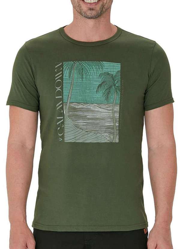 Malwee - Camiseta Masculina Regular Malwee 1000123778 00005-Verde