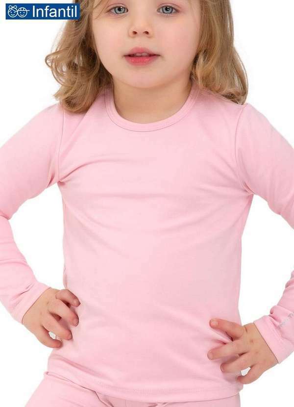 Upman - Camiseta Infantil Térmica Upman 345rt 202061-Rosa-Quartzo
