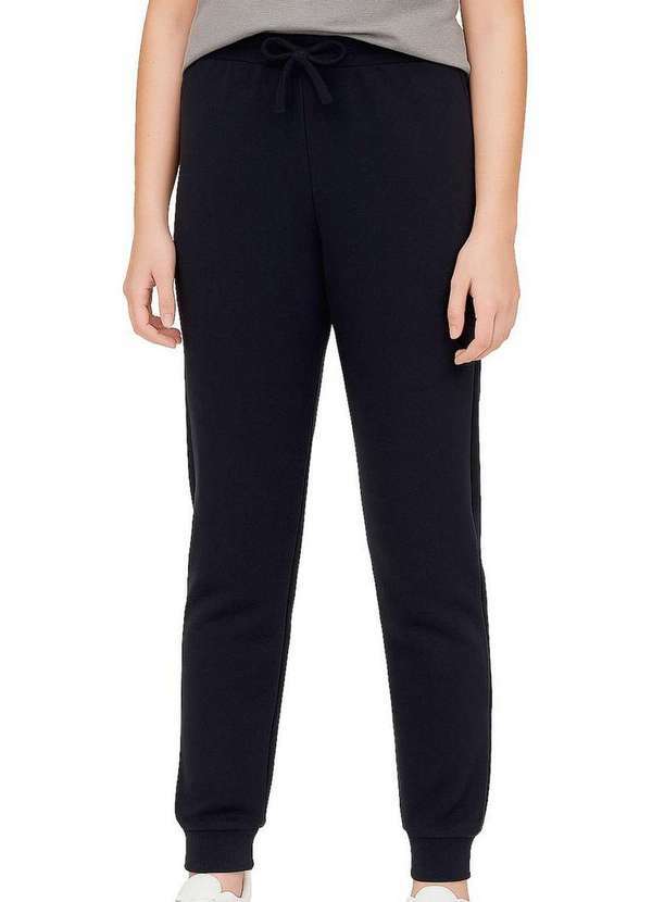 Malwee - Calça Infantil Menina Moletom Malwee 1000085541 00004-Preto