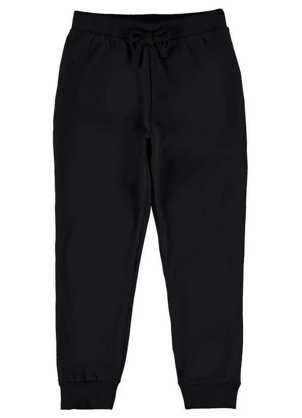 Malwee - Calça Infantil Menina Moletom Malwee 1000085541 00004-Preto