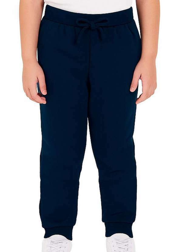 Malwee - Calça Infantil Menina Moletom Malwee 1000085541 02023-Azul-Marinho