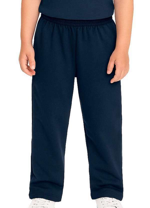 Malwee - Calça Infantil Menino Moletom Malwee 1000054202 02023-Azul-Marinho