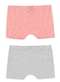 Malwee - Kit com 2 Calcinhas Infantil Malwee 1000111502 D020u-Rosa-Off-White - variação: D013z-Rosa-Cinza