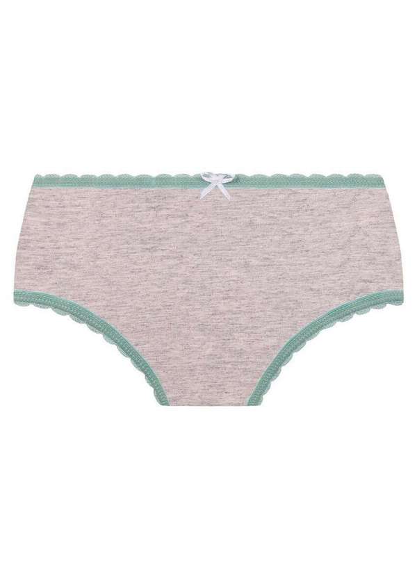 Lupo - Kit com 3 Calcinhas Infantil Lobinha  18100-089 0926-Cinza-Branco 2